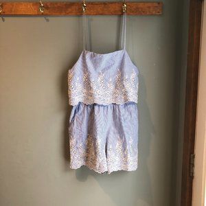 HYFVE Romper - Blue and white stripe